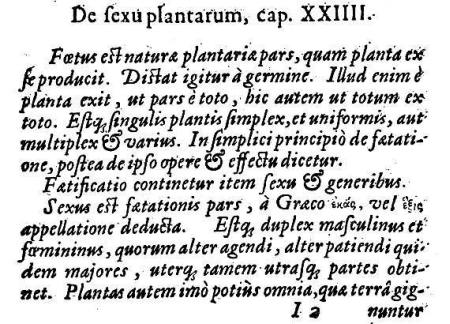 Kapitola "De sexu plantarum" Adama Zalužanského (1592): průkopnický počin českého botanika